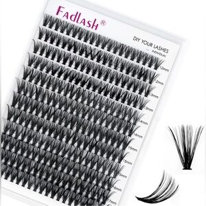 Eyelash Extensions (40D-0.07D, 12-18mm) 240pcs DIY Lash Extension D